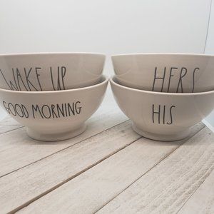 Rae Dunn Cereal Bowls Lot of 4